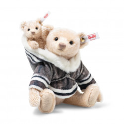 Steiff 007569 Teddybär Mama mit Baby 23 cm