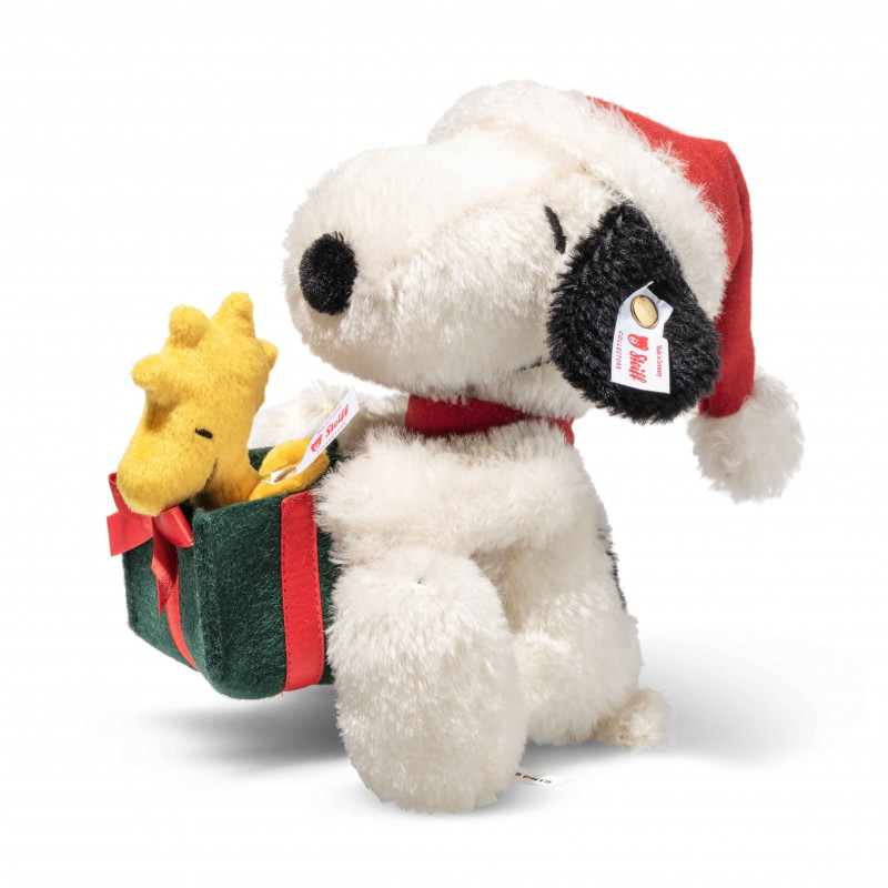 Steiff 356414 Snoopy mit Woodstock - Weihnachtsedition 16 cm