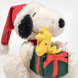 Steiff 356414 Snoopy mit Woodstock - Weihnachtsedition 16 cm