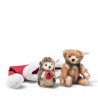 Steiff 005770 Igel und Teddybär in Weihnachtsmütze 14 cm
