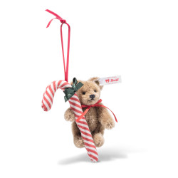 Steiff 005817 Teddybär mit Zuckerstange Ornament 8 cm